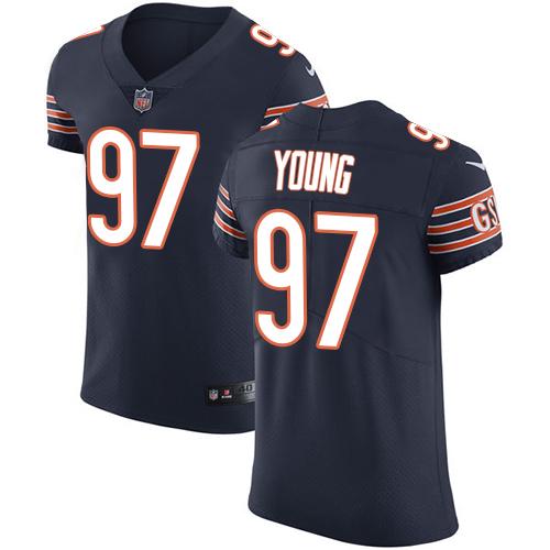 Nike Bears #97 Willie Young Navy Blue Team Color Men's Stitched NFL Vapor Untouchable Elite Jersey - Click Image to Close